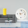 thumbnail image 2 of Jarrón de con flores y reloj de pared moderno, adorno decorativo de mesa con números para sala de estar, oficina, estudio., 2 of 8