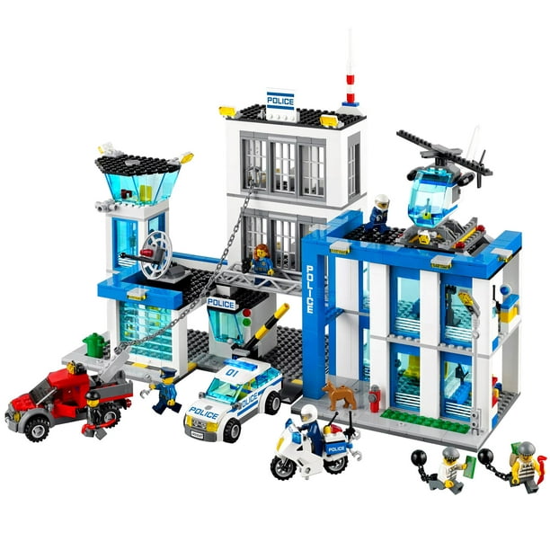 LEGO [LEGO Ville: Poste de Police - 854 Pièces Ensemble de Construction 60047, Âges 6-12]