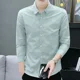 thumbnail image 3 of Camisa de hombre Camisas gráficas de rayas de manga larga para hombre I Ropa popular coreana regular Algodón fresco Moda Trendyol 2024 Hipster, 3 of 5