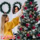 thumbnail image 3 of Adornos navideños, bolas de terciopelo de 8,25 cm para árbol de Navidad, baby shower, primera Navidad, fiesta de cumpleaños, bola de terciopelo flocada., 3 of 9