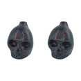 thumbnail image 1 of Silbato Muerte Azteca Espeluznante Grito Calavera para Halloween () Rojo, 1 of 4
