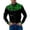 Black, variant on Mens Golf Polo Fashion Plaid Patch Lapel Button Long Sleeve Mens Undershirts,Black,XL