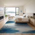 thumbnail image 3 of ODIKA 9'x12' Washable Area Rug Beige That Horizontal Band Flow Scattered Abstract Couch Grey for Great Room, Indoor Concept, Large Living Low Pile, Flatwoven, 3 of 7