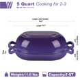 thumbnail image 2 of Horno holandés de hierro fundido VORRINGARD 36 x 14 cm, 5 cuartos, morado, 2 of 9
