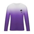 thumbnail image 4 of Fjofpr Men'S T-Shirts Long Sleeve Mens Shirts Men Casual Fashion Printing Round Neck Pullover T-Shirt Short Sleeve Tops, 4 of 5