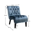 thumbnail image 4 of Soft-touch Velvet & Comfortable Seating - Transform Your Living Room with a Stylish Accent Chair, 4 of 5