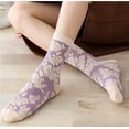 thumbnail image 5 of CoCozhu Women's Cute Vintage Floral Patterned Cotton Crew Socks Teen Girls Pretty Ruffle Frilly Lace Socks, 5 of 6