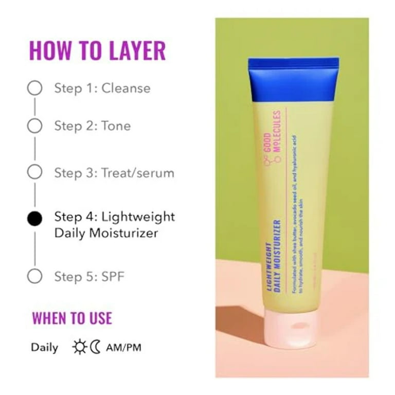 Good Molecules Lightweight Daily Face Moisturizer - 3.3 fl oz