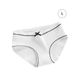 thumbnail image 2 of Qarigey Ropa interior elástica para mujer, calzoncillos de algodón para niña, bragas transpirables que absorben la humedad, ropa interior diaria Ropa interior blanco L Qarigey AP000432-01, 2 of 6