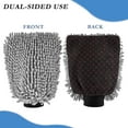 thumbnail image 2 of Microfiber Car Wash Gloves With Chenille & Polyester Terry Scratch-Free Cleaning Elastic Cuffs Small Red Points Pattern, 2 of 8