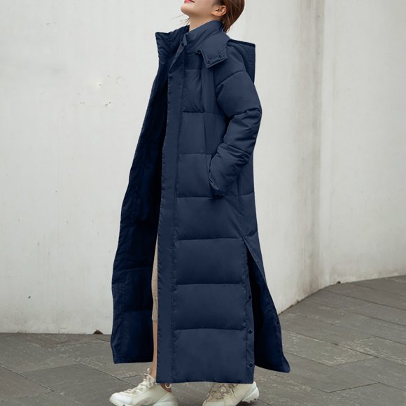 UPPADA Down Jacket for Womens Winter Puffer Coats Cold Weather Overcoats Warm Zipper Hooded Long Outwear Parkas Quilted Puffer Outwear Plus Size Heavy Jackets,Leather Jackets for Women