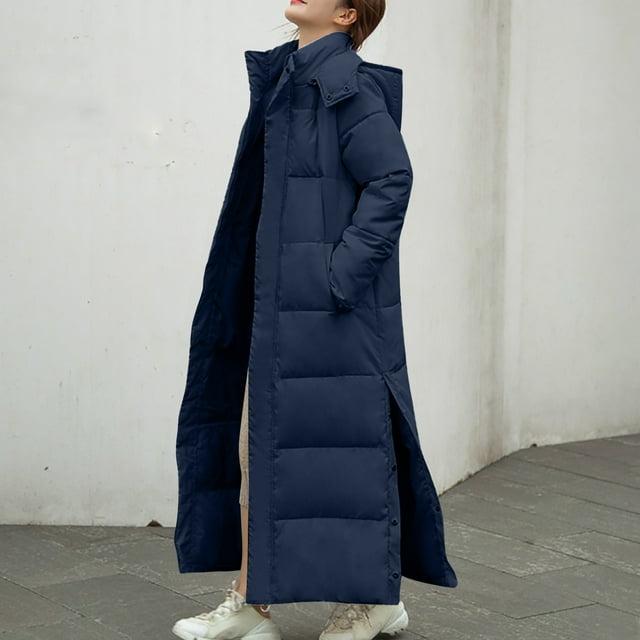 DPTALR Veste d'Hiver Femme Allongée et Épaissie Longueur Moyenne en Coton