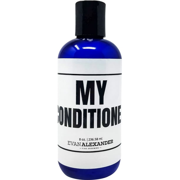 Acondicionador Evan Alexander Grooming MY - Apoya el crecimiento del cabello y nutre el cuero cabelludo con aceite de menta, aceite de árbol de té, aloe vera orgánico - Vegano - 8 oz - Gran aroma