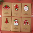thumbnail image 4 of Tarjetas de Felicitación pequeñas creativas de Feliz Navidad para niños, tarjetas de felicitación de Feliz Navidad, tarjeta de regalo de Año Nuevo, 2022, 4 of 4