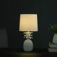 thumbnail image 4 of Ore International 17" In Coastal White Tropical Heahea Pineapple Table Lamp, 4 of 4