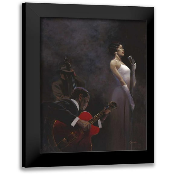 Lynch, Brent 12x14 Black Modern Framed Museum Art Print Titled - Pearlescent Diva