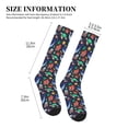 thumbnail image 2 of Lsque The Underwater World Pattern Sport Compression Socks for Men & Women 15-20 mmHg Knee High Nurse Pregnant Running Medical and Travel Athletic, 2 of 6