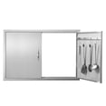 thumbnail image 7 of Double Outdoor Kitchen Door 39W x 26H Inch - Stainless Steel Flush Mount Access Door with Handles for BBQ Cabinets and Grill Islands, 7 of 7