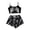 Black2, variant on Women's Lounge Sets Ghost Pumpkin Graphic Short Pajamas Set Halloween Loungewear Two-Piece Holiday Outfits