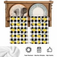 thumbnail image 5 of Yellow Lemons Kitchen Towels Set of 4, Summer Botanical Black White Checkered Absorbent Dish Towels for Kitchen, Microfiber Hand Towel, Quick Drying Tea Towel for Cleaning Decorative Dishcloths, 5 of 7