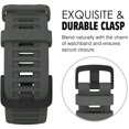 thumbnail image 4 of Bracelet de Montre Compatible avec Garmin Instinct Sports GPS Montre Intelligente, Bracelet de Remplacement en Silicone Doux Ajustable Compatible Garmin Instinct/Instinct Tide/Instinct Tactique - Gris Graphite, 4 of 8