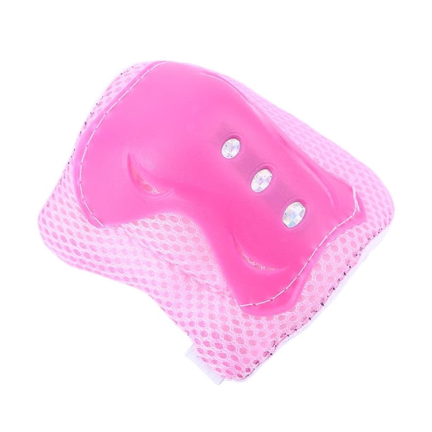 Rodilleras 6 unids/set Patinaje Muñeca Rodilla Codo Protector Conjunto Niños Montar Proteger (Rosa)