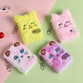 thumbnail image 2 of 2 Pcs Plush Notebook 80 Pages Pendant Keychain Pocket Size Cute Cat Journal Book for Girls, 2 of 10