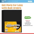 thumbnail image 6 of Poster Board, Black Poster Paper 22x28, Large Poster Board Bulk, School Supplies, 100 Pack (Black, 22 x 28), 6 of 12