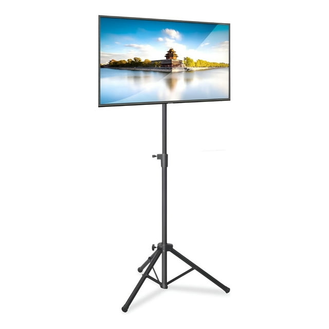 Soporte Tripié Premium para TV LCD Pyle, Montaje Portátil y Plegable para Pantallas Planas LCD/LED de hasta 32", Altura Ajustable, Capacidad de Carga de 40 kg, Compatible con VESA 100x200/200x200