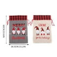 thumbnail image 4 of Christmas Gift Bag with Drawstrings,Christmas Xmas 3D Gnomes Linen Wrapping Bag Reusable Christmas Goody Bag,Small Christmas Treat Candy Bags for Holiday Party Favor Supplies,23.6 x 15.2 Inch, 4 of 6