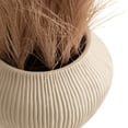 thumbnail image 3 of DesignOvation 15.25"H Boho Artifical Pampas in Ribbed Vase, 3 of 10