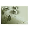 thumbnail image 1 of Abstract Cutting Board, Flowers Ivy Leaves with Vector Unusual Pattern Image, Decorative Tempered Glass Cutting and Serving Board, Large Size, Olive Green Dark Green, by Ambesonne, 1 of 1