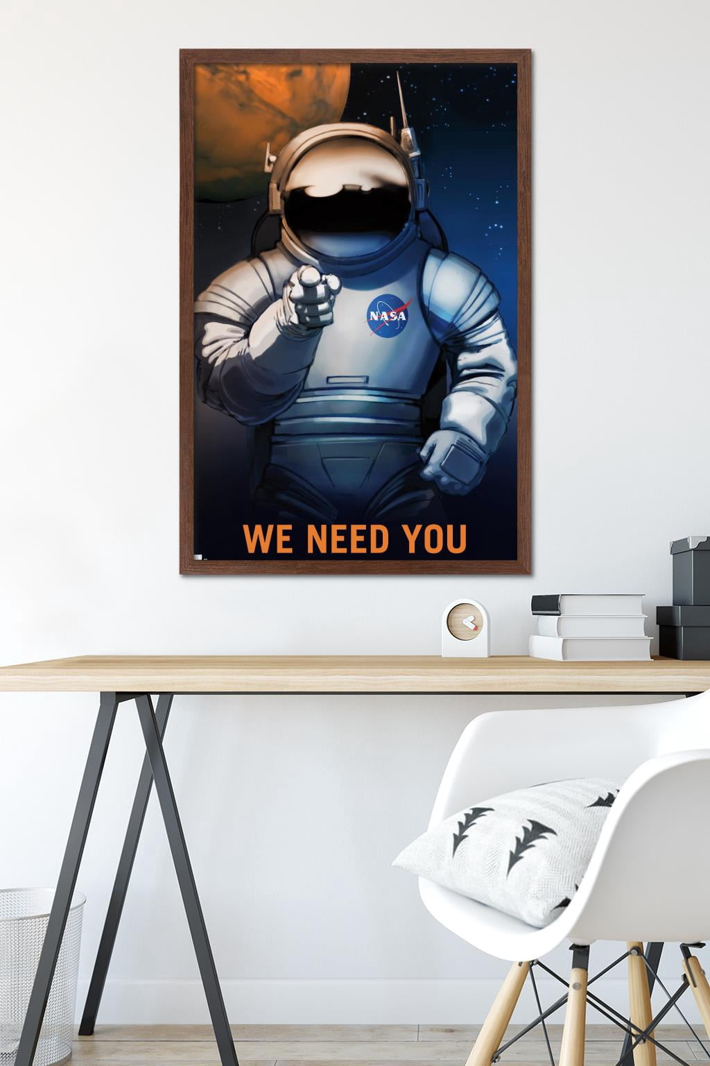 NASA - We Need You Wall Poster, 22.375" x 34" Framed