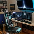 thumbnail image 3 of Homall Gaming Chair office Chair with Headrest & Lumbar Support, Light Blue, 3 of 7