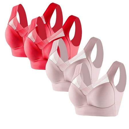 DondPO Bras for Women Sticky Adhesive Vanity Panel Clothing Adhesive Bra Yoga Crop Vest Bras Anti Sagging Back Support Bras Materni Grey Wireless Bra Seamless Bras Pink 3XL Clearance