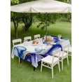 thumbnail image 4 of Outdoor Tablecloth with Umbrella Hole for Patio/Picnic/Party/Camping, Purple Marble Stone Waterproof Table Cloth Rectangle Table Cover Washable, Ink Splash Country Marble Abstract (54"x 80"), 4 of 8