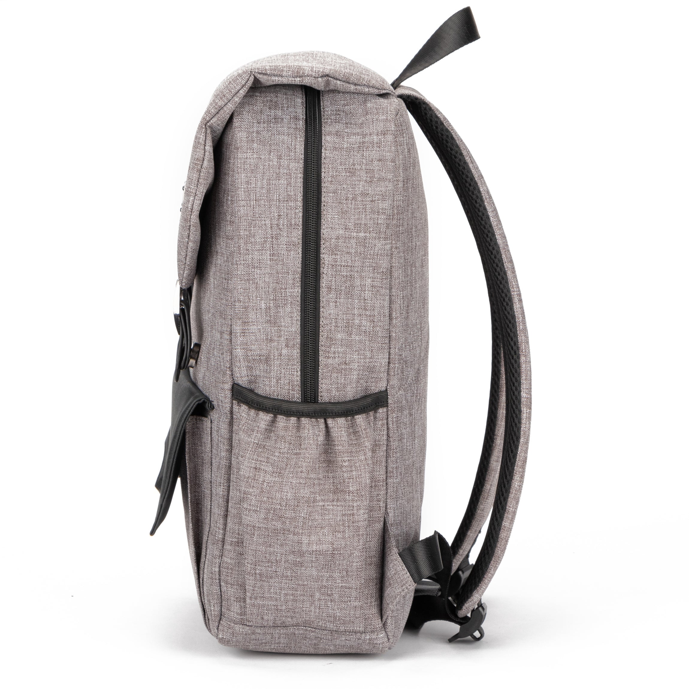 IZOD Youth Business Travel Slim Durable Laptop Backpack USB Charging Port, Computer Bag Fits 15.6 Inch Laptop Notebook / Grey