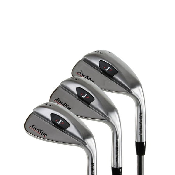 Tour Edge Golf TGS 3-Piece Wedge Set (52*/56*/60*) Approach, Sand & Lob - NEW - Right-Handed