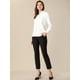 thumbnail image 4 of Blusa Elegante de Oficina Allegra K para mujer Camisa Plisada con cuello de Lazo y Manga Larga Blanco S, 4 of 6