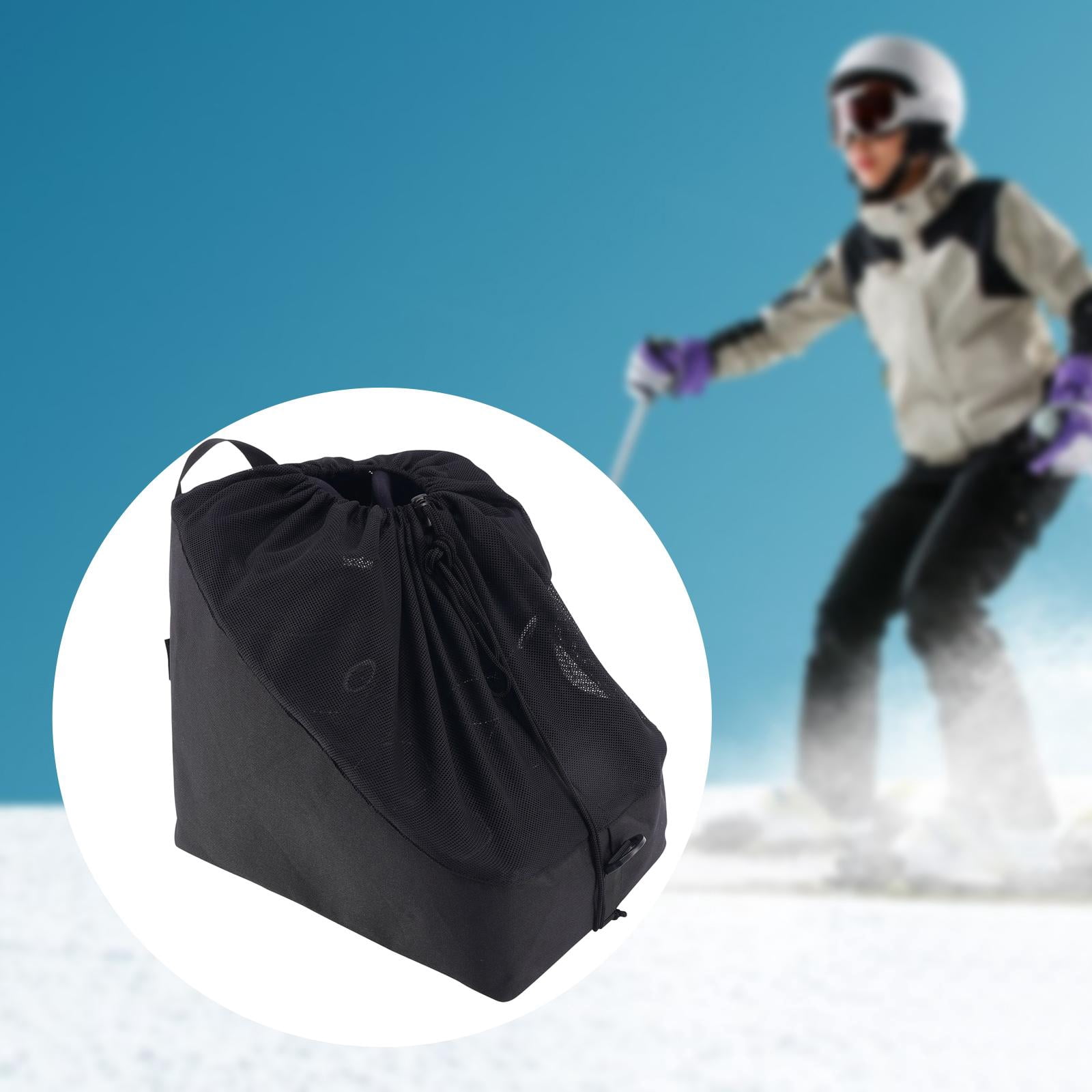 Baoblaze Ski Boot Bag Black Nylon Protector Shoulder Bag Dust Cover Lightweight Organizer