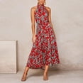 thumbnail image 2 of Vestido HUOGUO, a la moda, de verano, sin mangas, halter, para mujer, 2 of 4