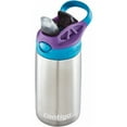 thumbnail image 3 of Contigo Kid's 13 oz. AutoSpout Straw Water Bottle - Juniper/Eggplant, 3 of 3