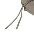 thumbnail image 4 of Jordan Manufacturing 44" x 22" Stone Brown Solid Rectangular Outdoor Chair Cushion with Ties and Hanger Loop, 4 of 10