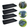 thumbnail image 4 of CIMAXIC 4Pcs Thickened Flowerpot Bases Flower Pot Storage Tray Rectangular Trays (Black),21.65"X10.63"X1.77", 4 of 4