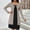 Khaki, variant on Women's Fake-Twi-Pieces Sweater Dress, Crewneck Loose Long Sleeve Fall Winter Knit Knee Lenght Dresses