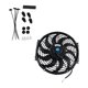 thumbnail image 3 of Ventilador de refrigeración del radiador Kits de montaje de ventilador de rendimiento Piezas de repuesto eléctricas con kits de montaje Accesorios 7 pulgadas 12V80W, 3 of 9