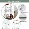 thumbnail image 5 of Merry Christmas Shower Curtain, Santa Claus Sleigh Reindeer Winter Snowflake Holiday Red and Green Check Plaid Shower Curtains Decor for Bathroom Set, Waterproof Set with 12 Hooks, 72x72 inches, 5 of 6