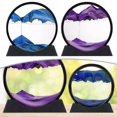 thumbnail image 4 of Moving Sand Art Picture 7\" Round Glass 3D Hourglass for Deep Sea Sandscape Decor, 4 of 11