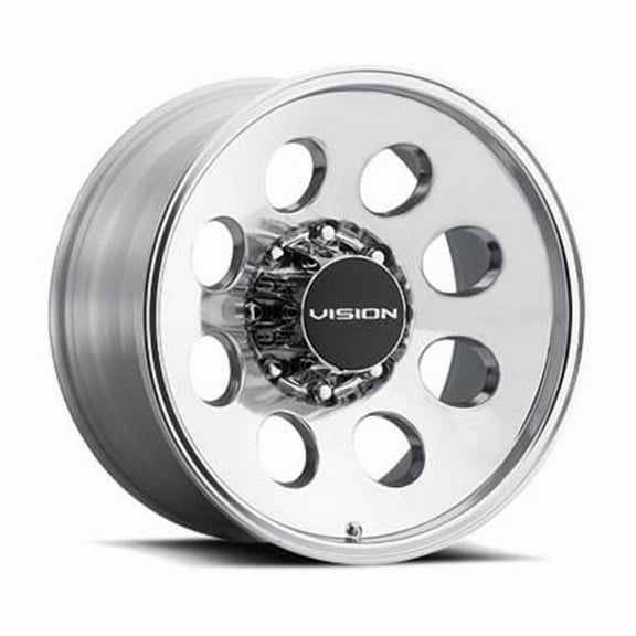 Vision Wheel C56-655V 6 x 5.5 in. Bolt-On Wheel Rim with Snap-In, Chrome