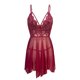 thumbnail image 3 of Gibobby Lenceria para mujer sexy Día de San Valentín Camisón de encaje con tirantes para mujer, lencería fina y sexy con temperamento(Vino, XXL), 3 of 5